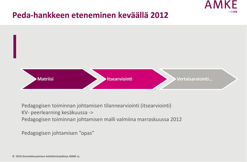 (itsearviointi) KV peerlearning kesäkuussa > Pedagogisen toiminnan