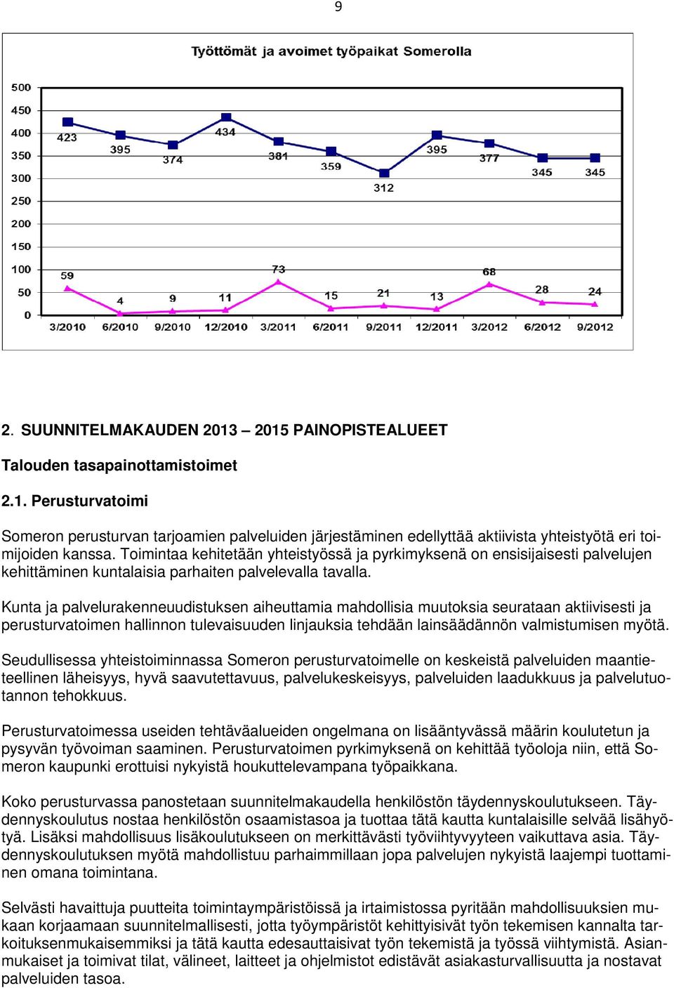 Kunta ja palvelurakenneuudistuksen aiheuttamia mahdollisia muutoksia seurataan aktiivisesti ja perusturvatoimen hallinnon tulevaisuuden linjauksia tehdään lainsäädännön valmistumisen myötä.