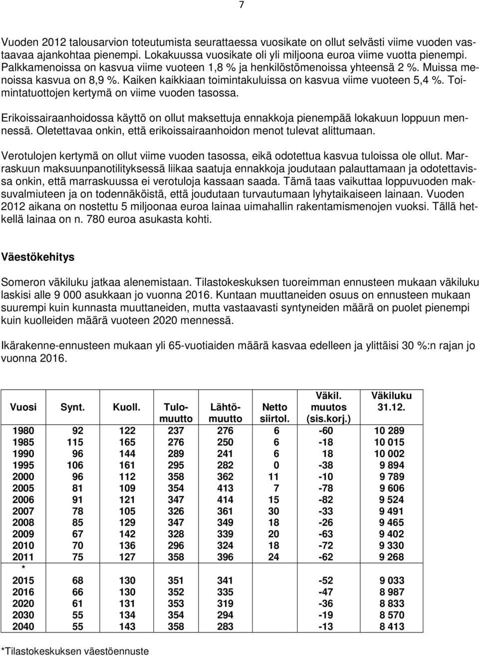 Toimintatuottojen kertymä on viime vuoden tasossa. Erikoissairaanhoidossa käyttö on ollut maksettuja ennakkoja pienempää lokakuun loppuun mennessä.