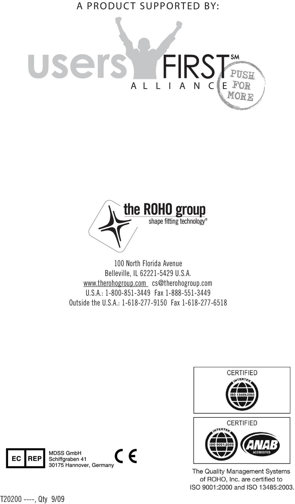 com cs@therohogroup.com U.S.A.