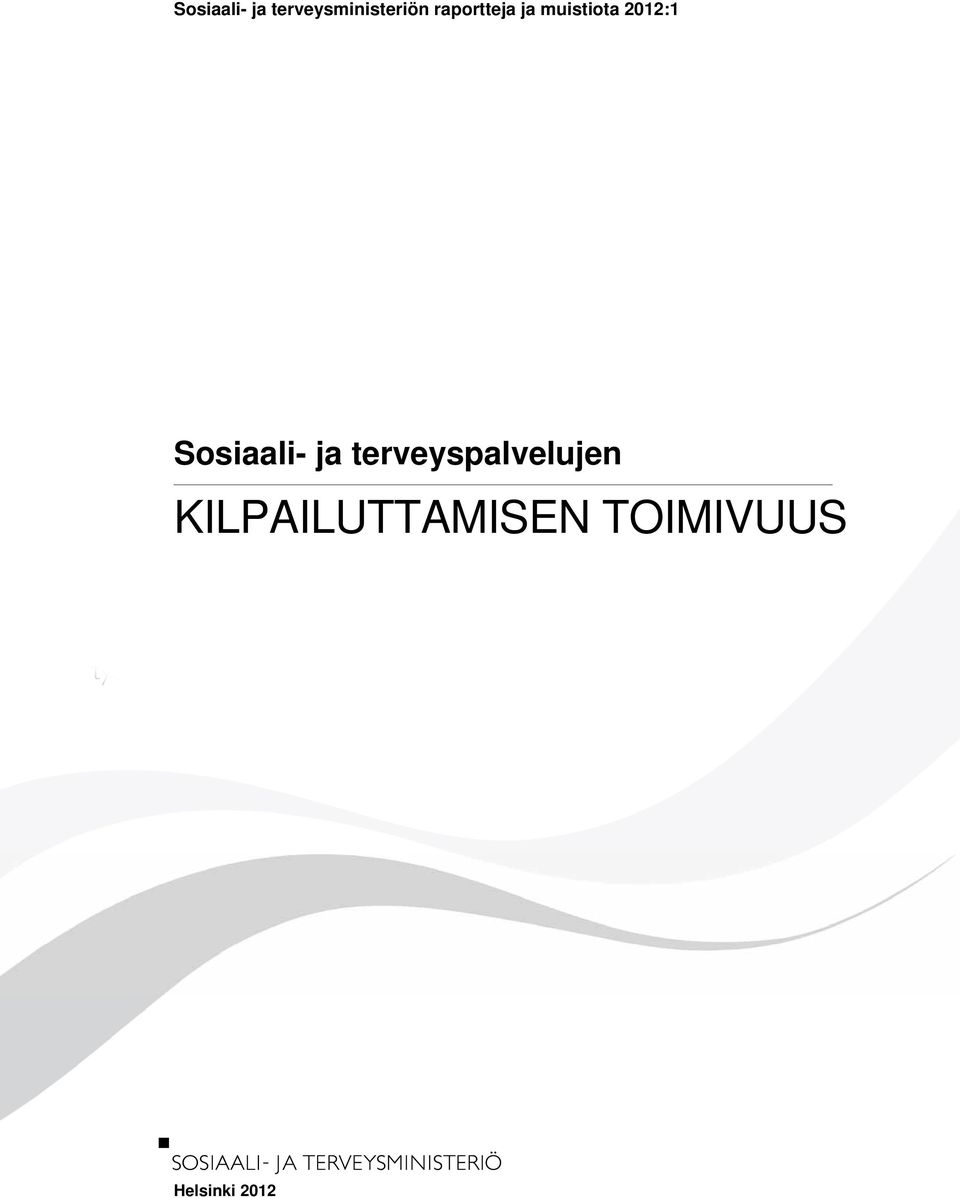 Sosiaali- ja terveyspalvelujen