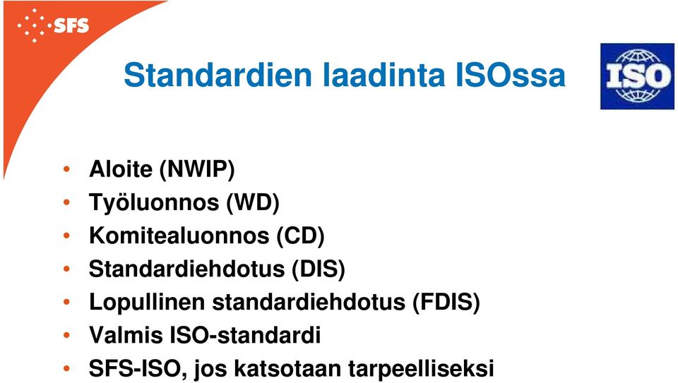 Standardiehdotus (DIS) Lopullinen