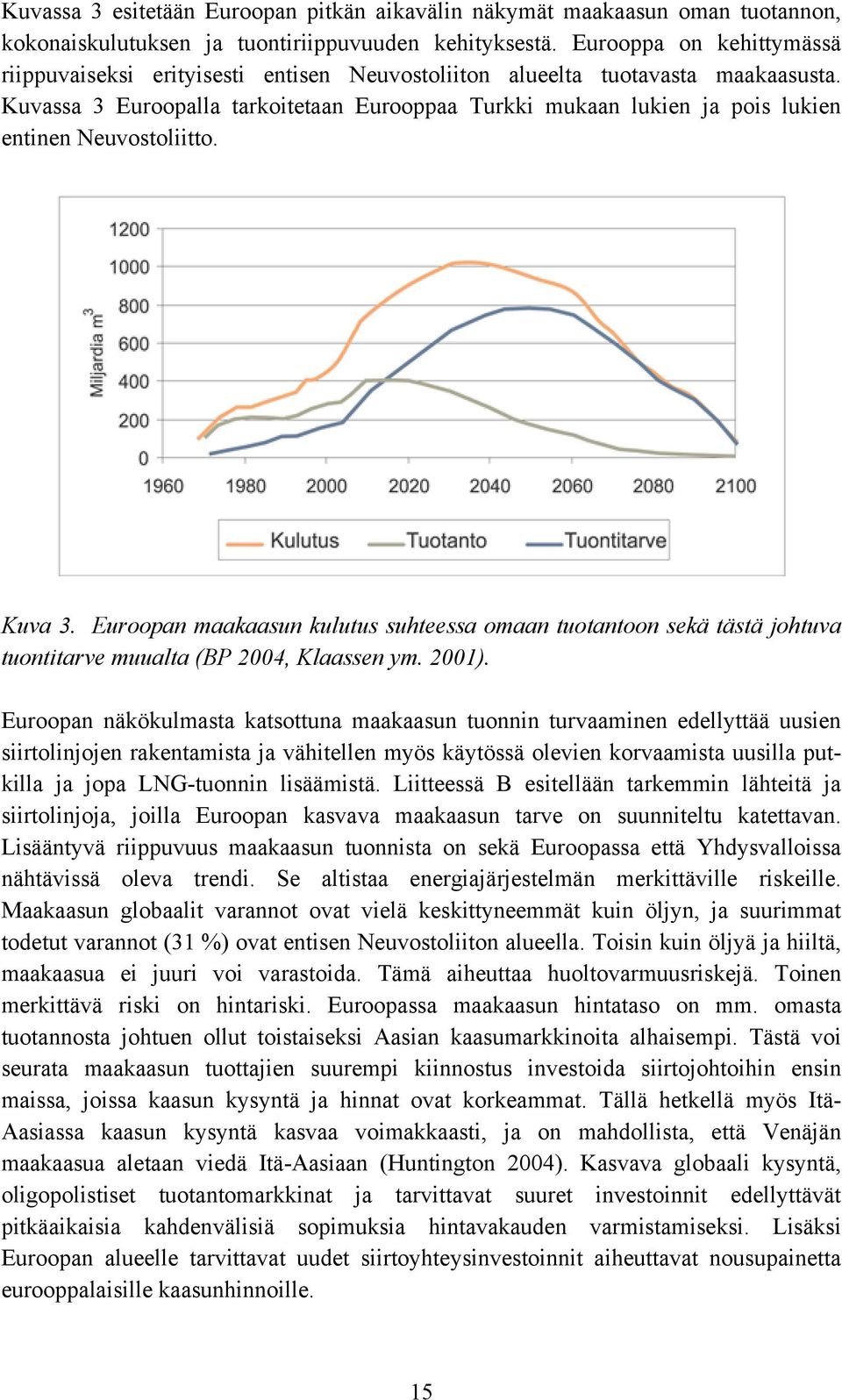 Kuvassa 3 Euroopalla tarkoitetaan Eurooppaa Turkki mukaan lukien ja pois lukien entinen Neuvostoliitto. Kuva 3.