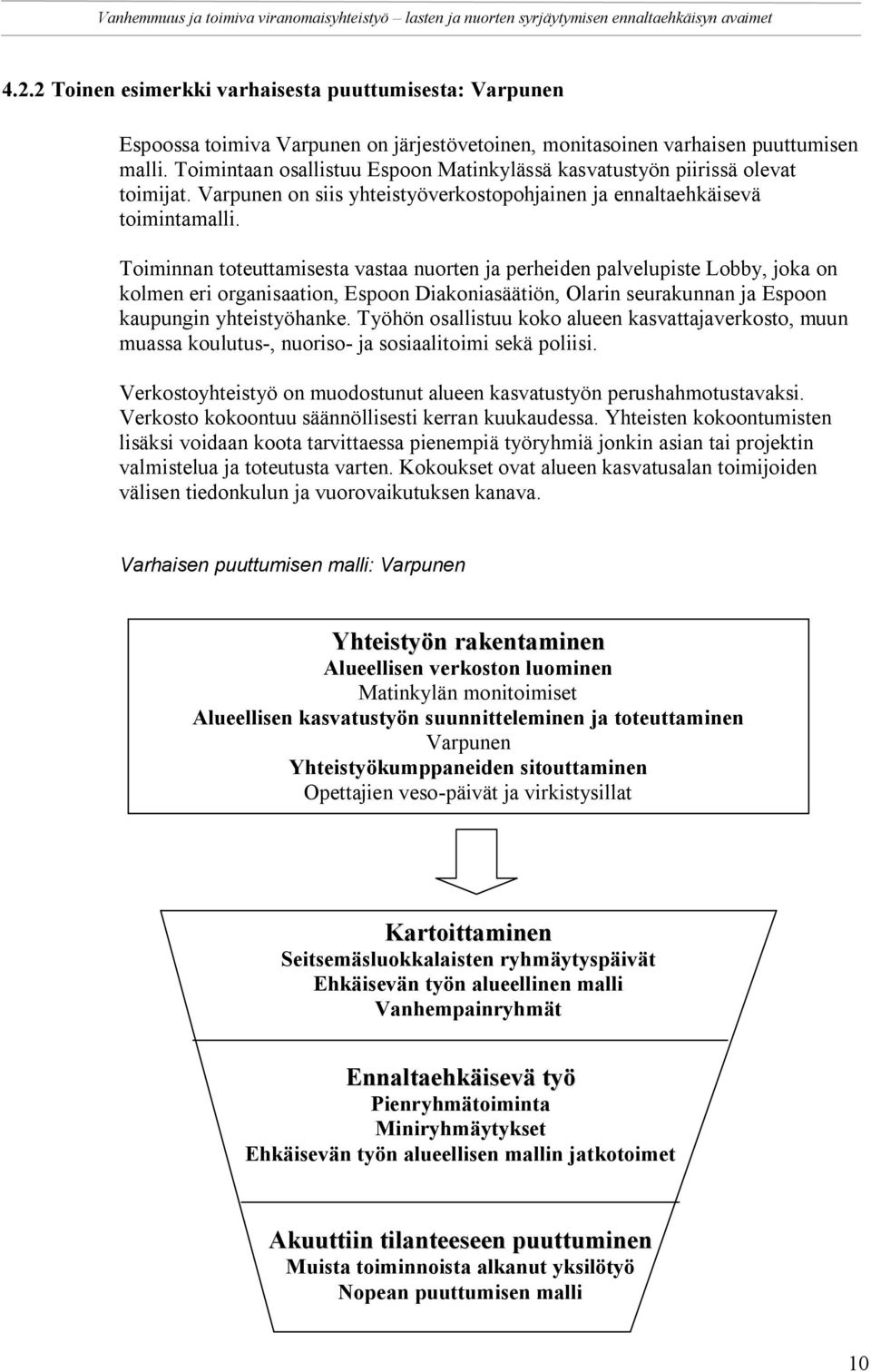 Toiminnan toteuttamisesta vastaa nuorten ja perheiden palvelupiste Lobby, joka on kolmen eri organisaation, Espoon Diakoniasäätiön, Olarin seurakunnan ja Espoon kaupungin yhteistyöhanke.