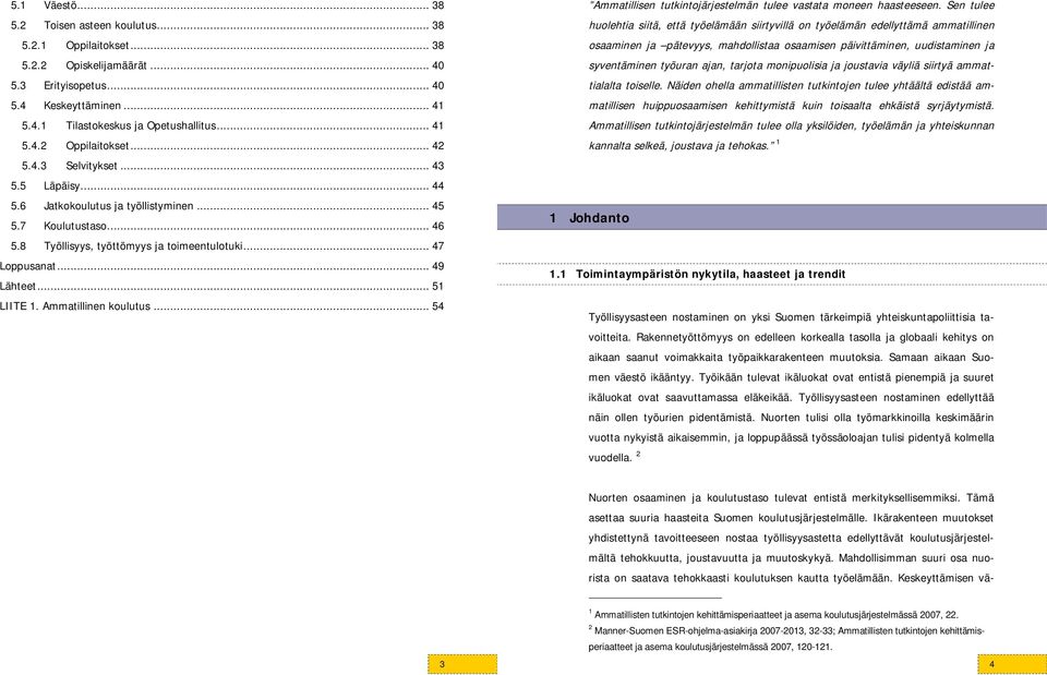 .. 51 LIITE 1. Ammatillinen koulutus... 54 Ammatillisen tutkintojärjestelmän tulee vastata moneen haasteeseen.