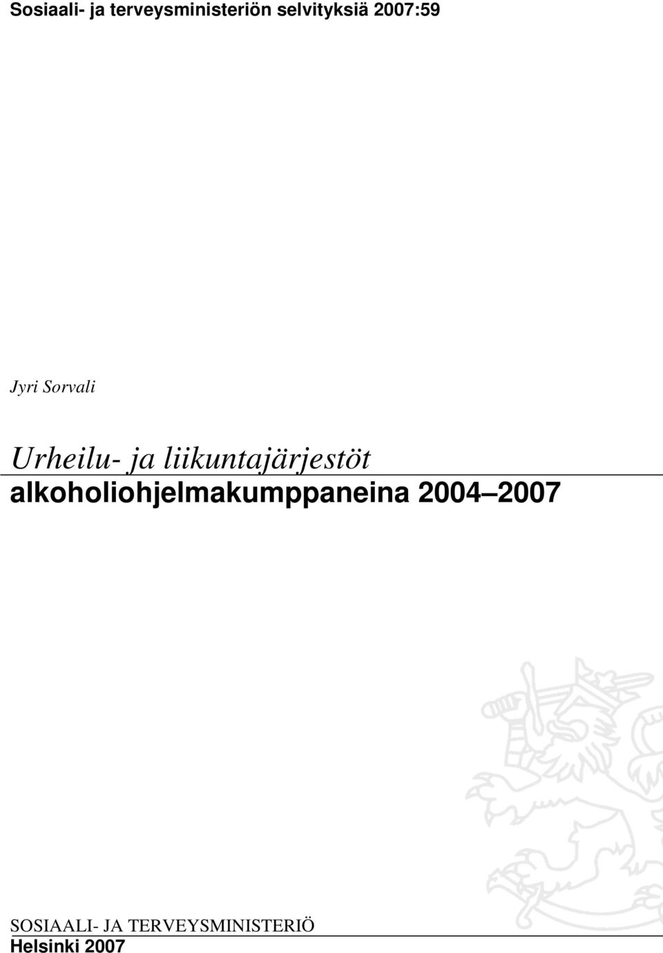 liikuntajärjestöt