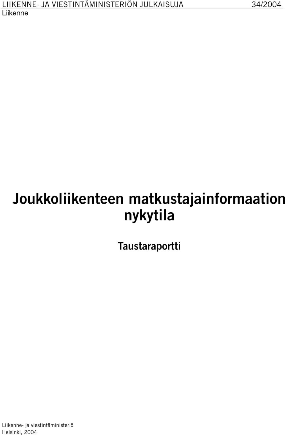 Joukkoliikenteen matkustajainformaation