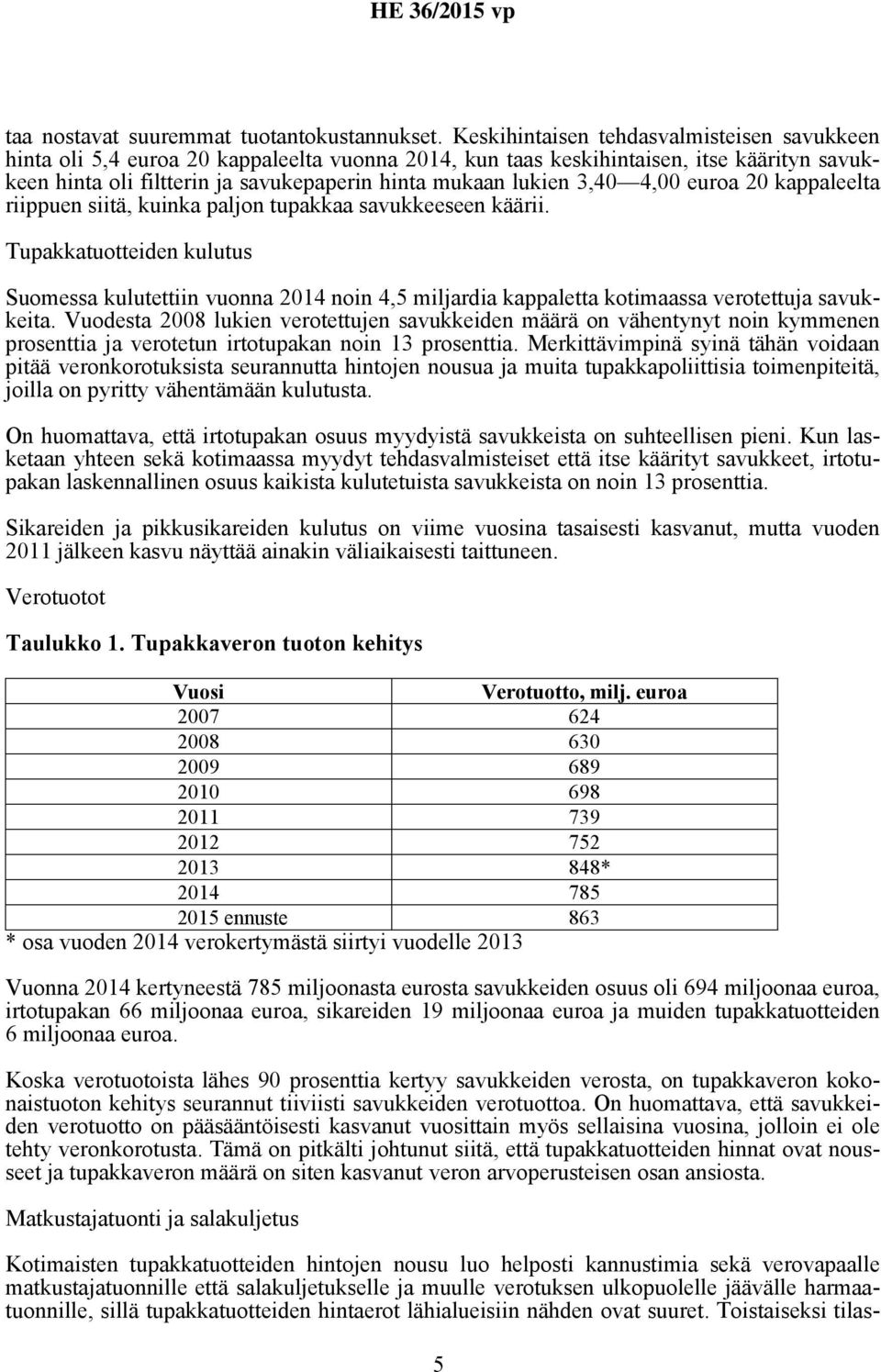 3,404,00 euroa 20 kappaleelta riippuen siitä, kuinka paljon tupakkaa savukkeeseen käärii.