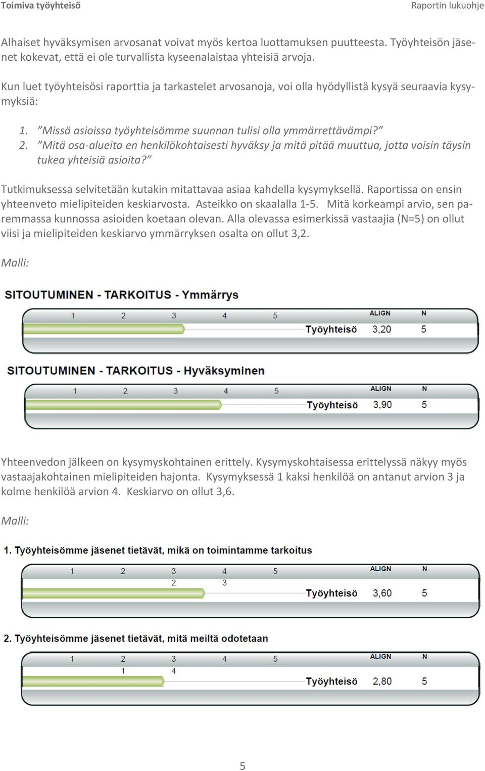 Mitä osa alueita en henkilökohtaisesti hyväksy ja mitä pitää muuttua, jotta voisin täysin tukea yhteisiä asioita? Tutkimuksessa selvitetään kutakin mitattavaa asiaa kahdella kysymyksellä.