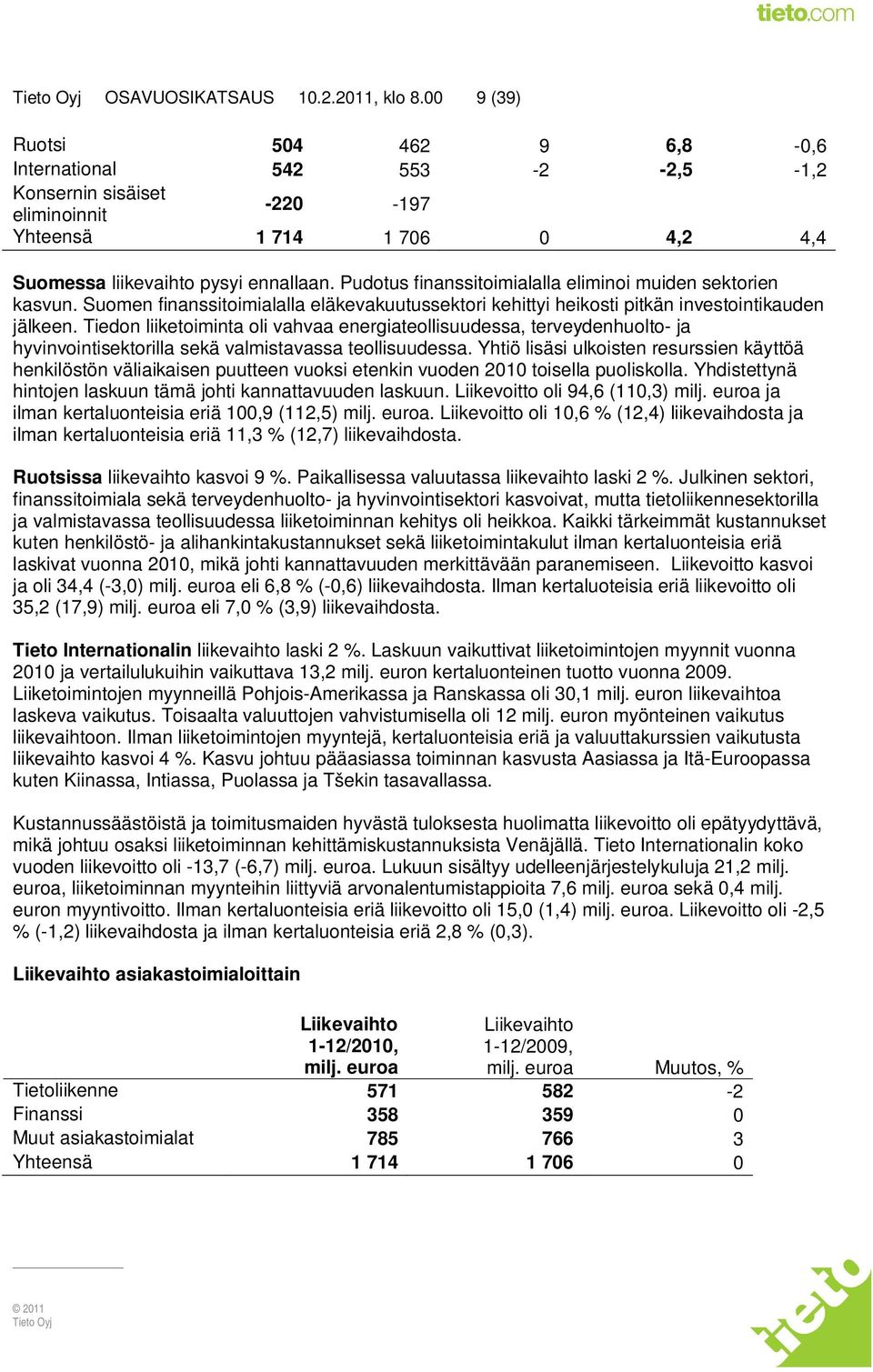 Pudotus finanssitoimialalla eliminoi muiden sektorien kasvun. Suomen finanssitoimialalla eläkevakuutussektori kehittyi heikosti pitkän investointikauden jälkeen.