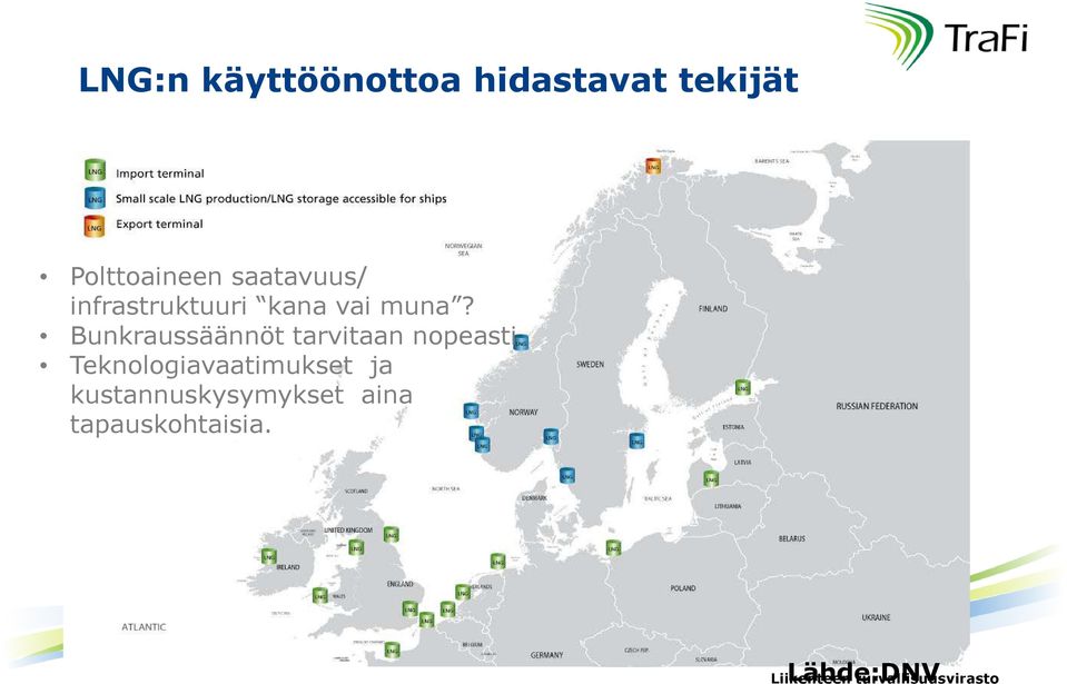 Bunkraussäännöt tarvitaan nopeasti Teknologiavaatimukset