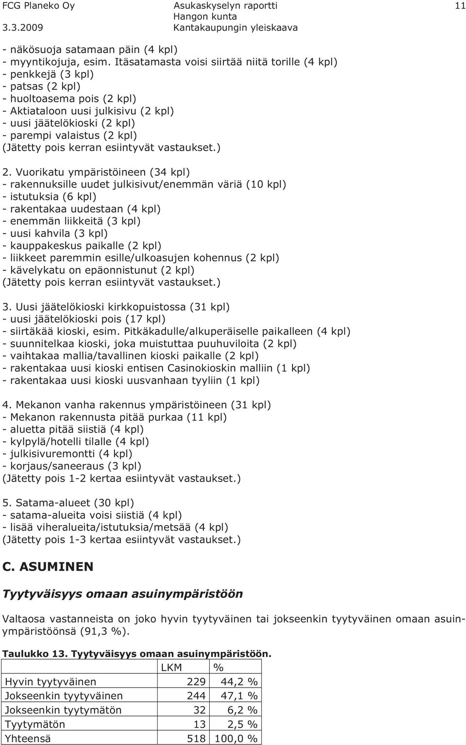 (2 kpl) (Jätetty pois kerran esiintyvät vastaukset.) 2.