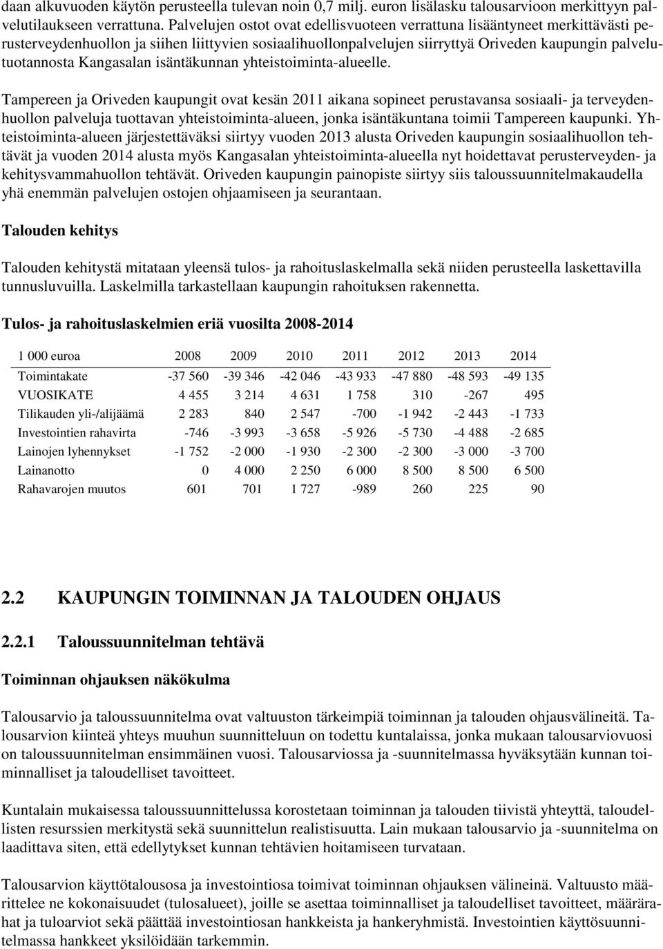 Kangasalan isäntäkunnan yhteistoiminta-alueelle.