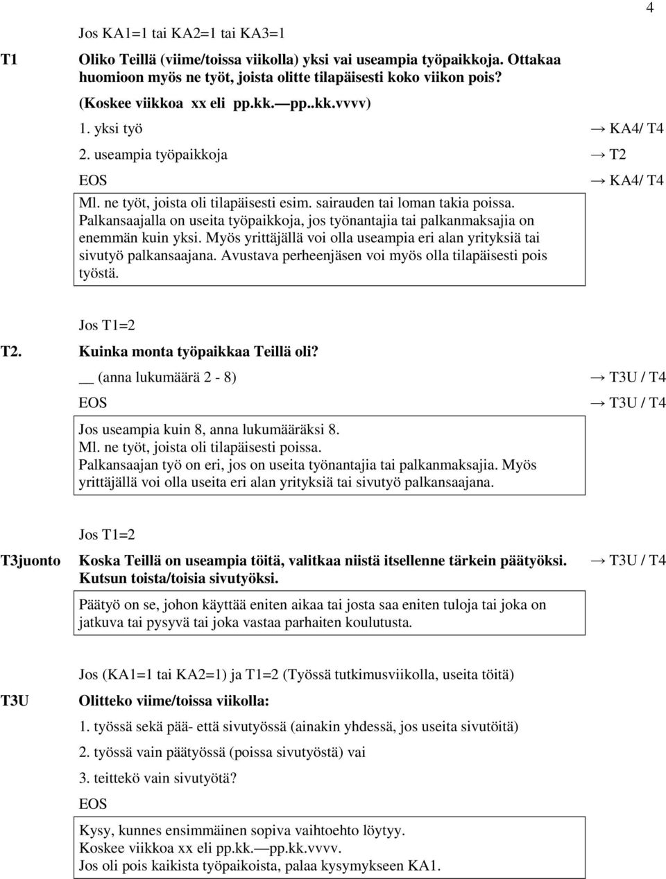 Palkansaajalla on useita työpaikkoja, jos työnantajia tai palkanmaksajia on enemmän kuin yksi. Myös yrittäjällä voi olla useampia eri alan yrityksiä tai sivutyö palkansaajana.