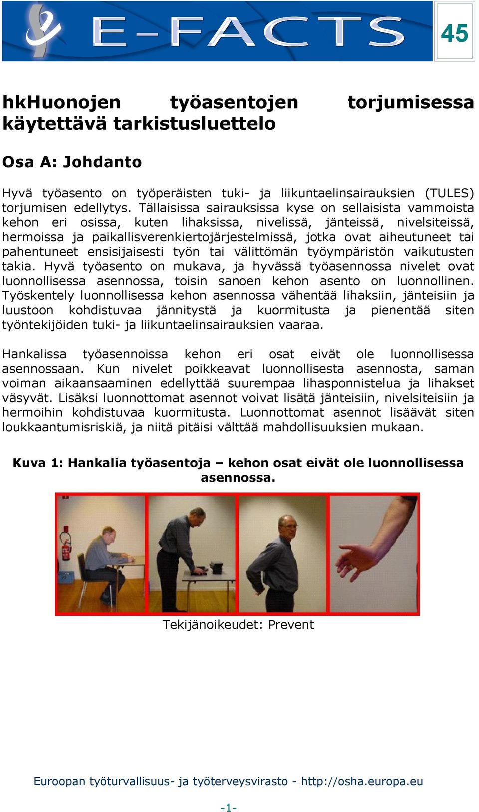 tai pahentuneet ensisijaisesti työn tai välittömän työympäristön vaikutusten takia.