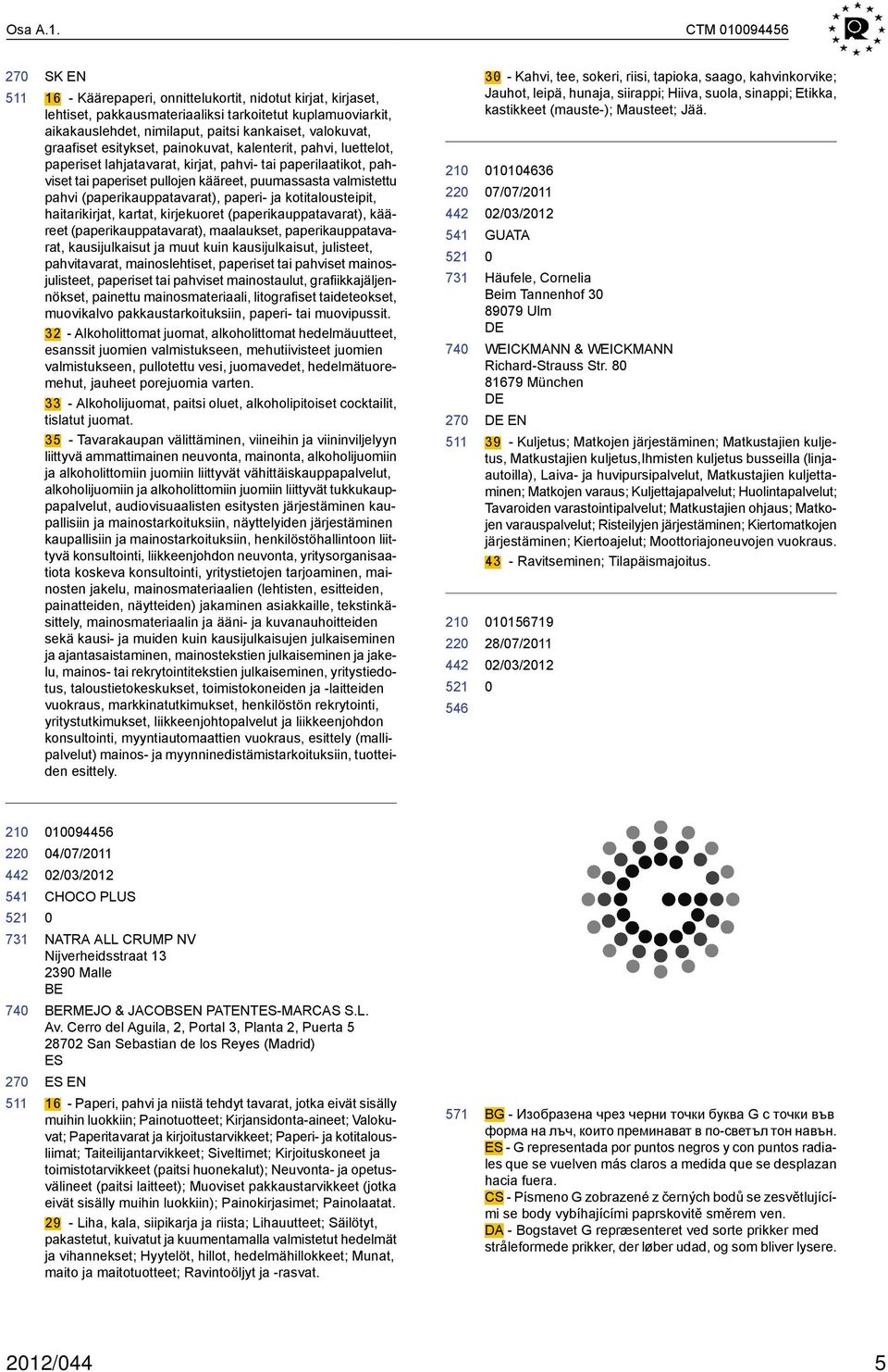 graafiset esitykset, painokuvat, kalenterit, pahvi, luettelot, paperiset lahjatavarat, kirjat, pahvi- tai paperilaatikot, pahviset tai paperiset pullojen kääreet, puumassasta valmistettu pahvi