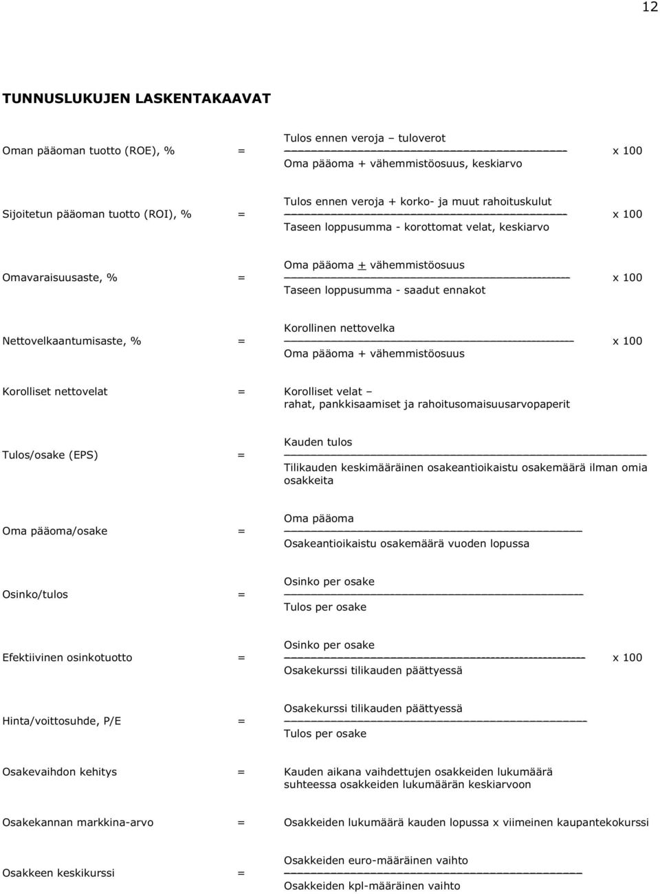 Korollinen nettovelka Nettovelkaantumisaste, % = --------------- x 100 Oma pääoma + vähemmistöosuus Korolliset nettovelat = Korolliset velat rahat, pankkisaamiset ja rahoitusomaisuusarvopaperit