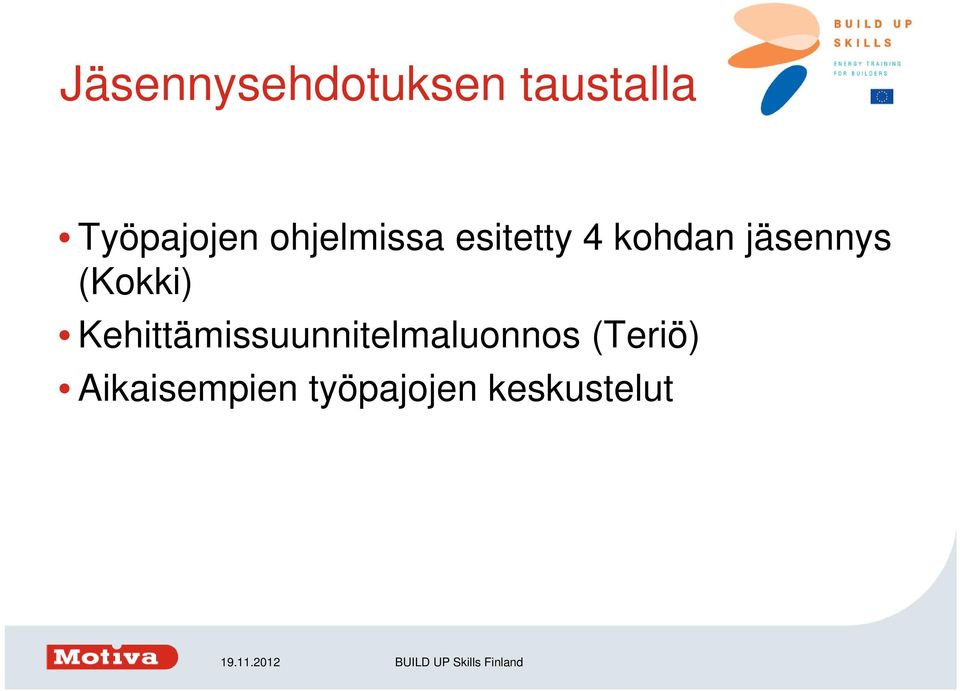 (Kokki) Kehittämissuunnitelmaluonnos