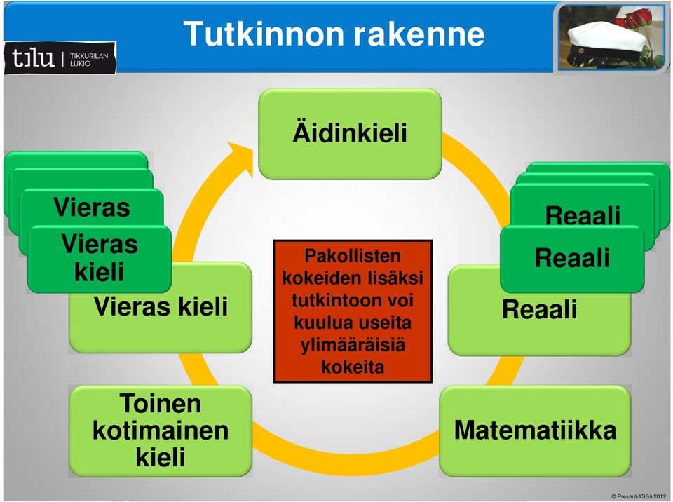 kokeiden lisäksi tutkintoon voi kuulua useita