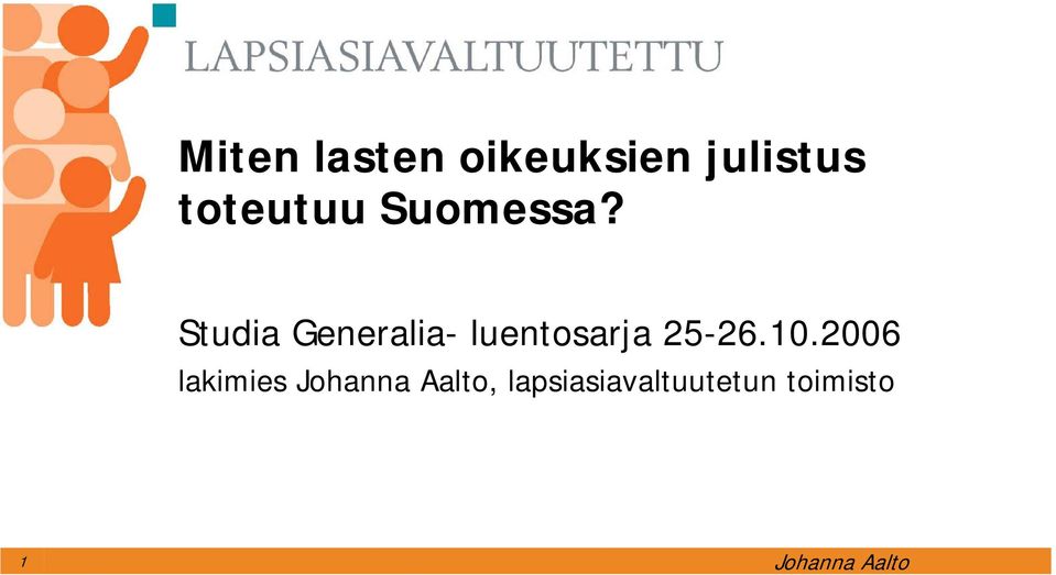 Studia Generalia- luentosarja