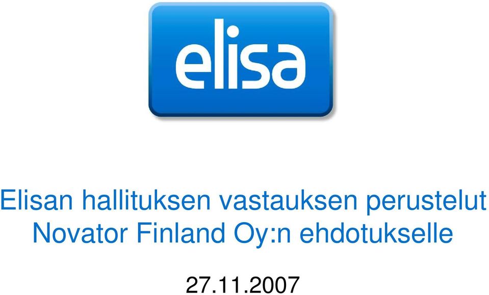 Novator Finland Oy:n