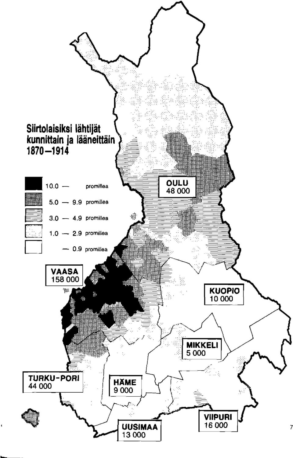 0 - promilloa 5.0-9.9 promillea 3.