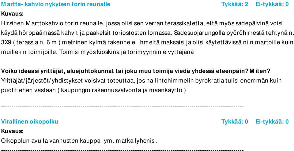 6 m ) metrinen kylmä rakenne ei ihmeitä maksaisi ja olisi käytettävissä niin martoille kuin muillekin toimijoille.