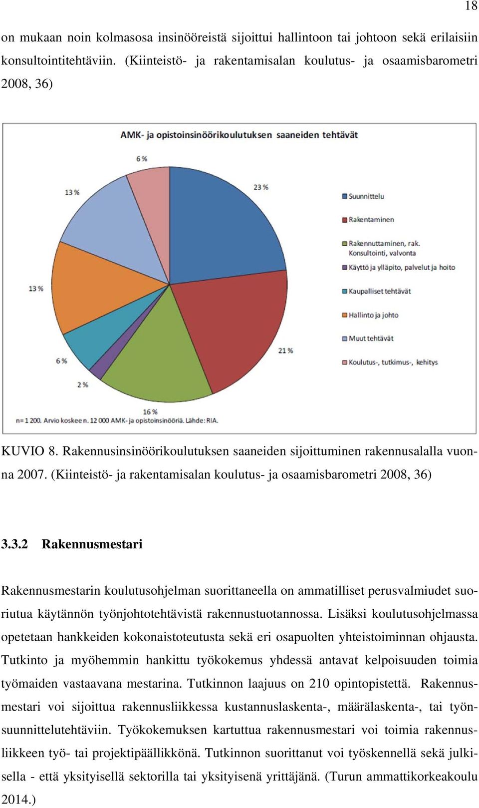 ) 3.3.2 Rakennusmestari Rakennusmestarin koulutusohjelman suorittaneella on ammatilliset perusvalmiudet suoriutua käytännön työnjohtotehtävistä rakennustuotannossa.