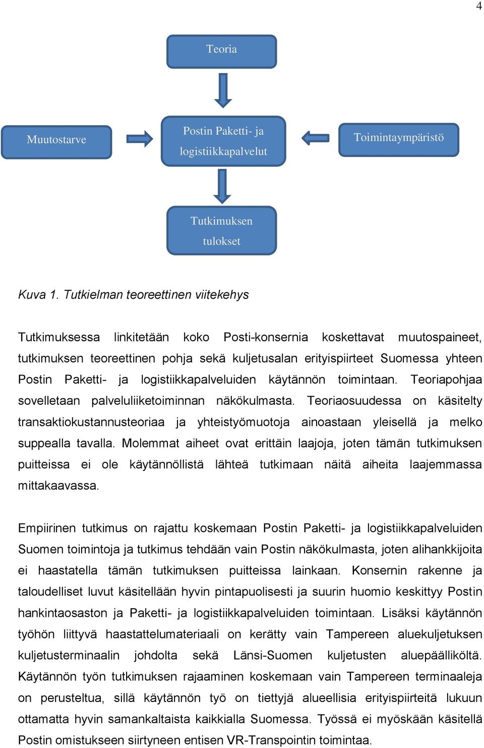 Paketti- ja logistiikkapalveluiden käytännön toimintaan. Teoriapohjaa sovelletaan palveluliiketoiminnan näkökulmasta.