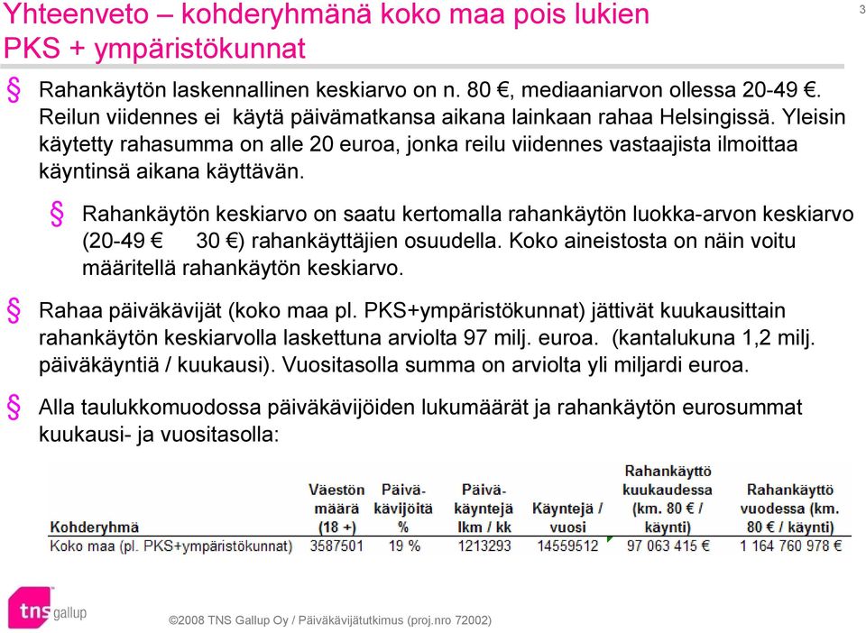 3 Rahankäytön keskiarvo on saatu kertomalla rahankäytön luokka-arvon keskiarvo (20-49 30 ) rahankäyttäjien osuudella. Koko aineistosta on näin voitu määritellä rahankäytön keskiarvo.