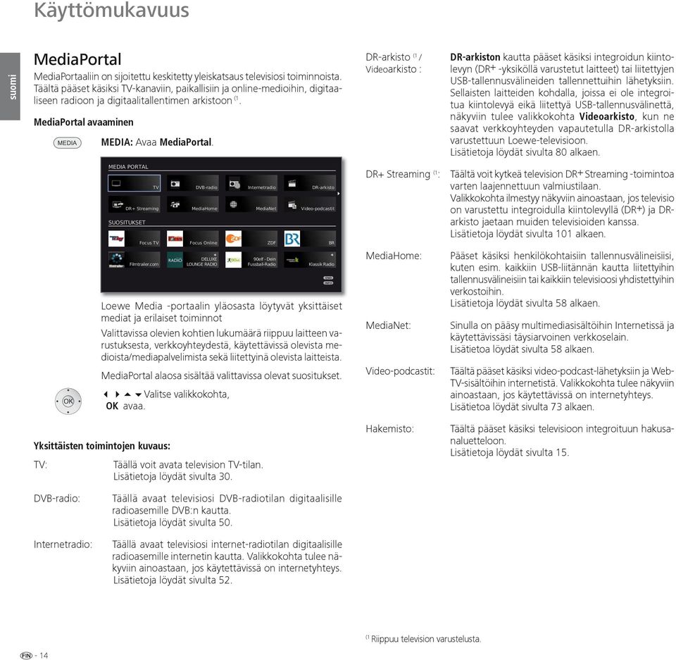 MEDIA PORTAL TV DR+ Streaming SUOSITUKSET Focus TV Filmtrailer.