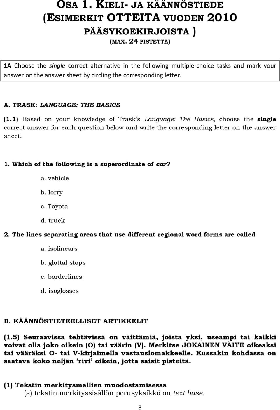 TRASK: LANGUAGE: THE BASICS (1.