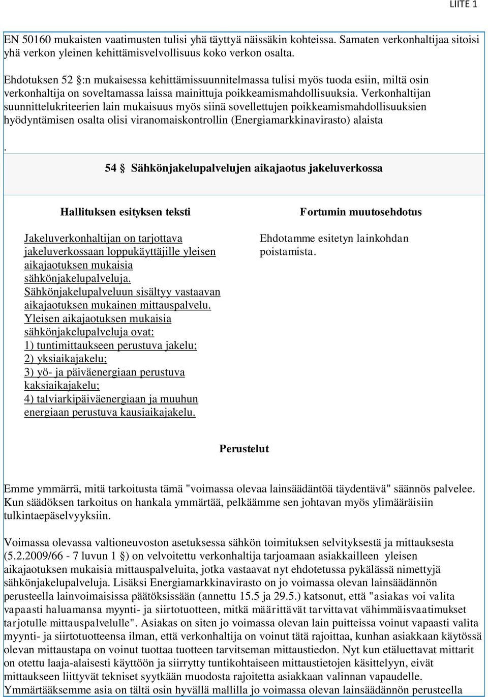 Verkonhaltijan suunnittelukriteerien lain mukaisuus myös siinä sovellettujen poikkeamismahdollisuuksien hyödyntämisen osalta olisi viranomaiskontrollin (Energiamarkkinavirasto) alaista.