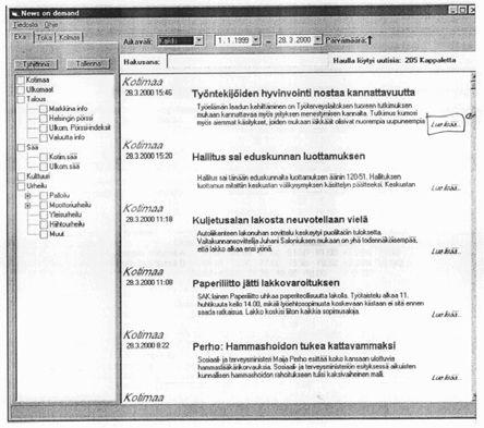 Suora pääsy kohteisiin jälkeenpäin Rule Storage Data Storage Placeholder Copyright 2004 / Sari A. Laakso Rule Storage Käyttäjä tallentaa hakuehdot usein toistuvan käyttötapauksen tukemiseksi.