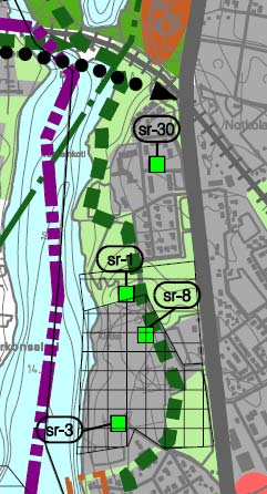 Alueella on voimassa keskustaseudun osayleiskaava, jossa alueelle on osoitettu suojeltavia rakennuksia (kirkko, kellotapuli, paarihuone sekä pappilan navetta), merkittäviä kulttuuriympäristöjä