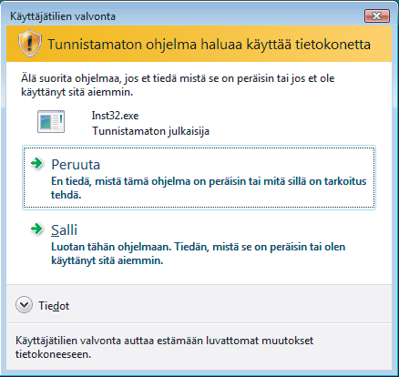 Ohjainten ja ohjelmien asentaminen 2 Verkkoliitännän käyttäjät ( 2000 Professional/XP/ XP Professional x64 Edition/Windows Vista ) Tärkeää Varmista, että olet noudattanut kaikkia ohjeita vaiheessa 1