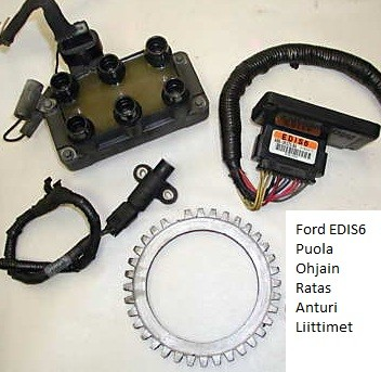 12 Kyseinen moottori ruiskutusjärjestelmä käyttää Ford EDIS-sytytysjärjestelmää.