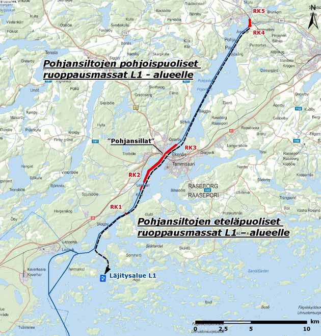 FCG Finnish Consulting Group Oy Arviointiselostus 26 Kuva 4.2. Periaatekuva sedimenttimassojen läjityksestä vaihtoehdossa 2.