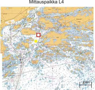 FCG Finnish Consulting Group Oy Arviointiselostus 35 Kuva 5.5. Virtausmittareiden asennuspaikat on esitetty keltaisilla pisteillä. Vasen kuva on läjitysalue L0 ja oikea kuva läjitysalue L2. L1 Kuva 5.