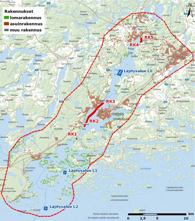 FCG Finnish Consulting Group Oy Arviointiselostus 67 Pohjanpitäjälahden pohjukassa sijaitsevat Pohjankurun satama ja Pohjan kirkonkylä. Pohjankurun satama sijaitsee kirkonkylästä noin 2 km itään.