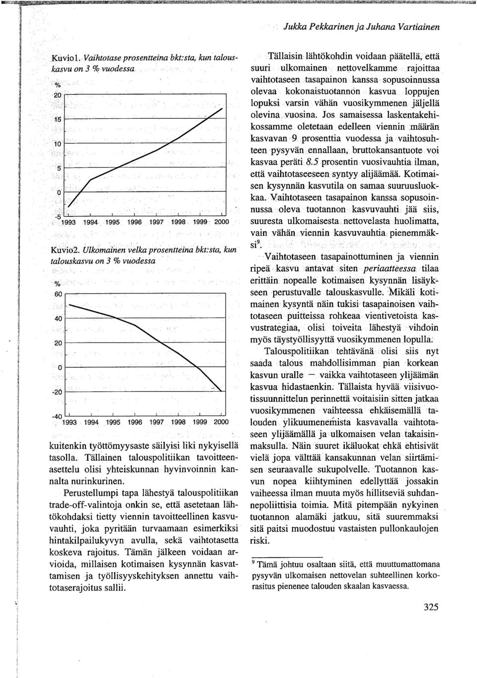 Tällainen talouspolitiikan tavoitteenasettelu olisi yhteiskunnan hyvinvoinnin kannalta nurinkurinen.