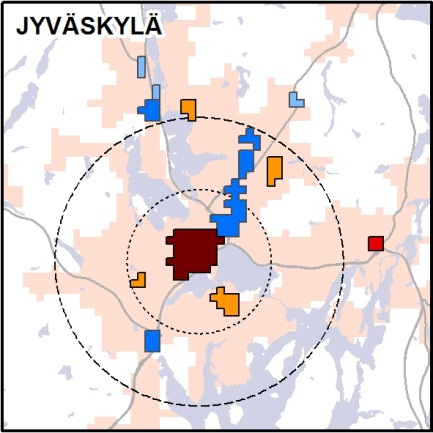 Mallia sovelletaan Tampereen asiointialueen seudulliseen erikoiskauppaan (muu erikoiskauppa)