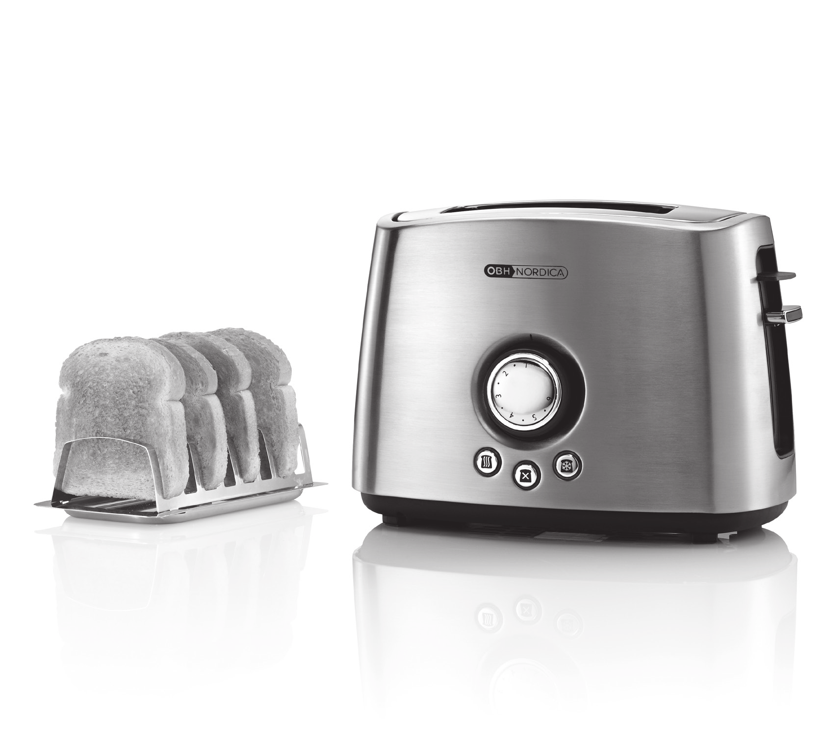 Gravity Toaster For golden brown toast Defrost function Extra wide slots