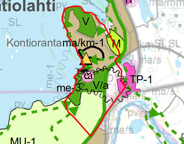 KONTIONIEMEN OSAYLEISKAAVA 4 (9) Ote Pohjois-Karjalan maakuntakaavan 1-3 vaiheiden yhdistelmäkartasta Pohjois-Karjalan maakuntakaavan 4. vaihe Pohjois-Karjalan maakuntakaavan 4.