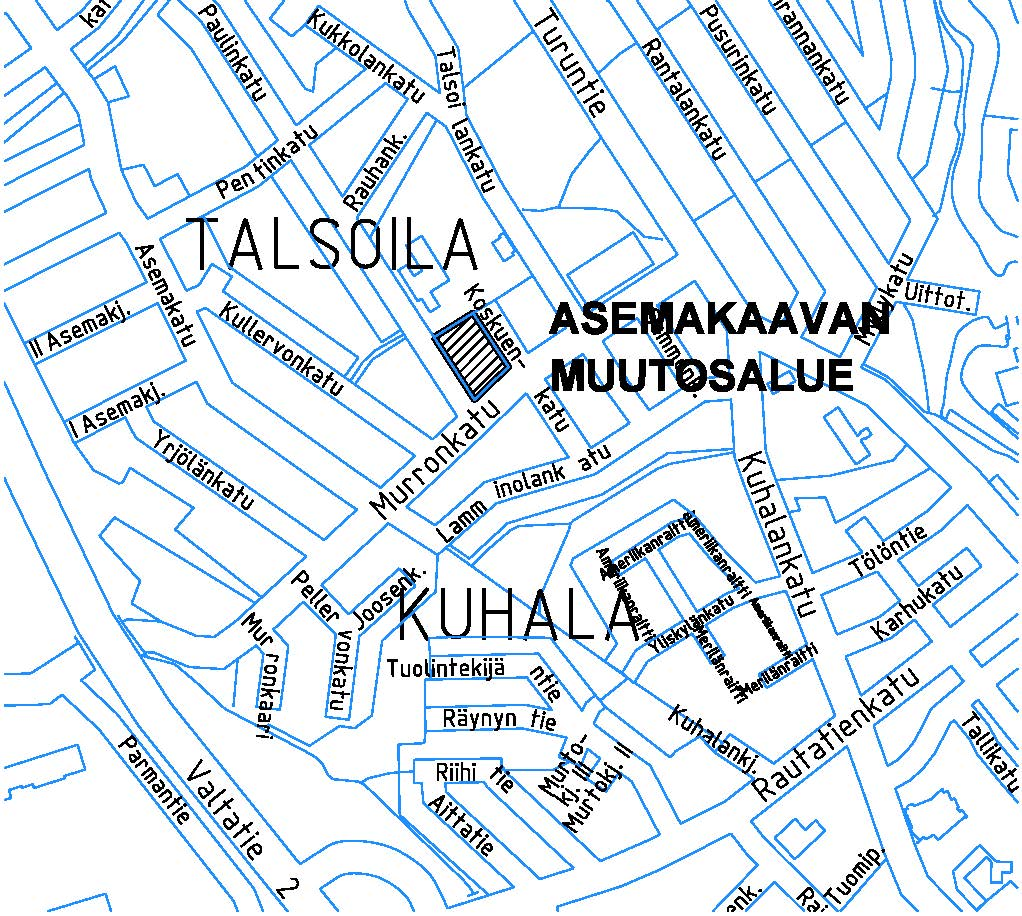 TALSOILA VI C ASEMAKAAVAN MUUTOKSEN SELOSTUS 1 1. PERUS- JA TUNNISTETIEDOT 1.1 Tunnistetiedot Asemakaavan muutoksen selostus, joka koskee 22.