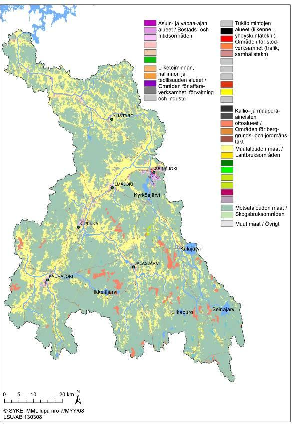 Vesienhoidon toimenpideohjelma / 15.12.2009 22 Kaatopaikat ja pilaantuneet maa- alueet Kyrönjoen valuma- alueella on vain yksi toimiva kaatopaikka.