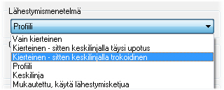 DYNAAMISEN JYRSINNÄN PARAMETRIT 9 Dynaamisen jyrsinnän parametrit Lukuisat parametrit erottavat dynaamiset operaatiot vastaavista tavallisista 2D-suurnopeusradoista.