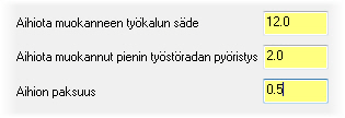 10 MASTERCAM X8/ Yleiskatsaus dynaamiseen jyrsintään Lähestymisen syöttö/nopeudet -parametrilla vältetään työkalun liiallista kuormittumista.