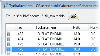 28 MASTERCAM X8/ Dynaaminen rata (Pysy sisällä -menetelmä) 8 Varmista, että Työstöalueen valintatapa on Pysy sisällä.