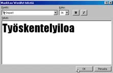 Esitysviestintä 1, vs. 1 27 Kierrä vapaasti painkkeella voit kiertää objektia asettamalla osoittimen pyöreän vihreän pallokahvan päälle ja vetämällä.